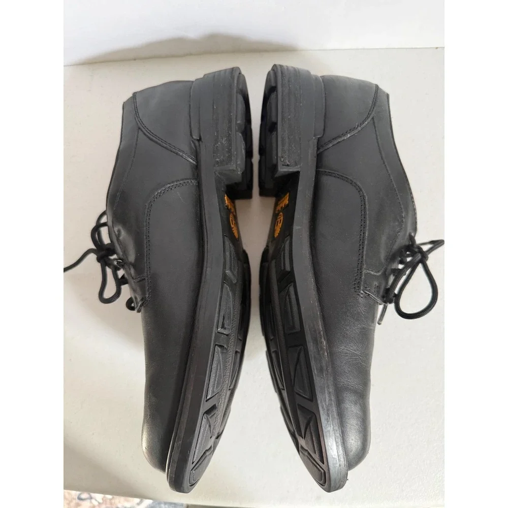 Timberland Mens Black Leather Waterproof Oxford Dress Shoes Lace Up Size 9.5